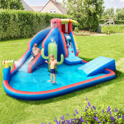 Yaheetech 15' x 13' Inflatable Water Slide with Air Blower & Reviews